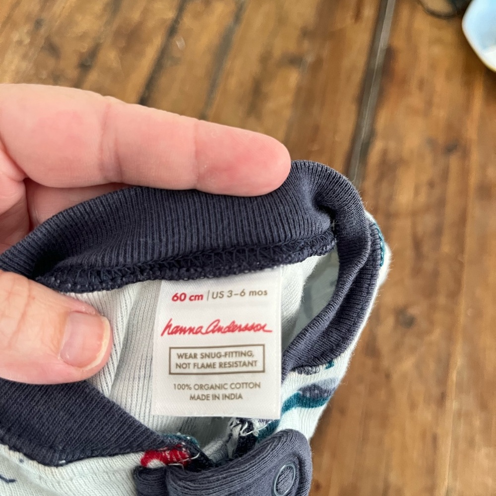 Hanna Andersson hockey zipper onesie - Picture 2 of 2
